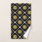 Diamants de Méduse Gorgone Dorée Revival Grec (Serviette à main)
