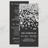 Diamants de Parties scintillant d'argent Programme (Devant / Derrière)