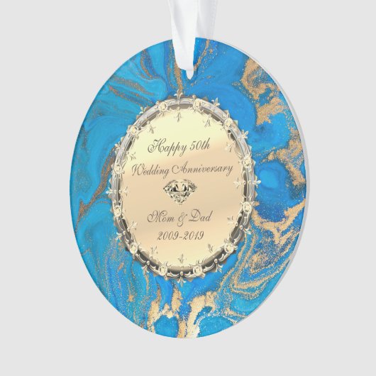 Diamants d'or, Marbre 50e anniversaire Mariage (devant)