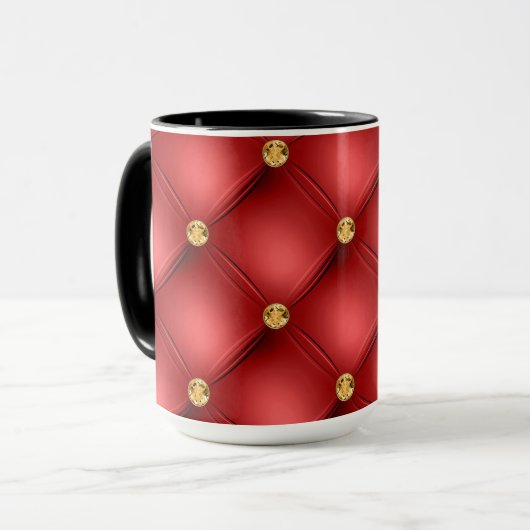 Diamants d'or rouge Mug de café Tufee (Devant gauche)