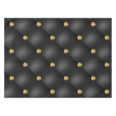 Diamants d'or Tufté Noir et Or Nappe (Devant (Horizontal))