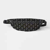 Diamants d'or Tufted Black Fanny Pack (Recto)