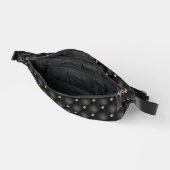 Diamants d'or Tufted Black Fanny Pack (Ouvrir)