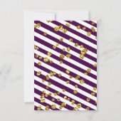 Diamants élégants Purple Carte de remerciements fu (Dos)