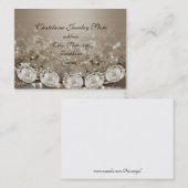 Diamants et cartes de visite satinés (Devant / Derrière)