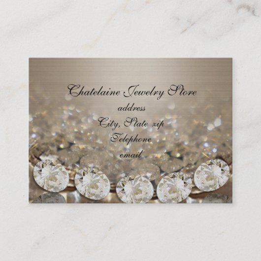 Diamants et cartes de visite satinés (Devant)