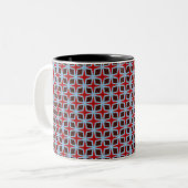 Diamants Et Étoiles Mug À Café À Deux Tons (Devant gauche)