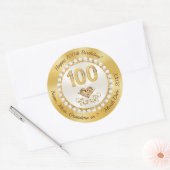 Diamants et Perles, Or, Stickers 100e Anniversaire (Enveloppe)