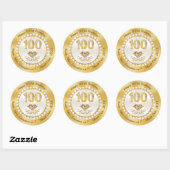 Diamants et Perles, Or, Stickers 100e Anniversaire (Feuille)