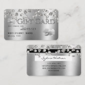 Diamants Feuille d'argent Carte de crédit carte ca (Devant / Derrière)
