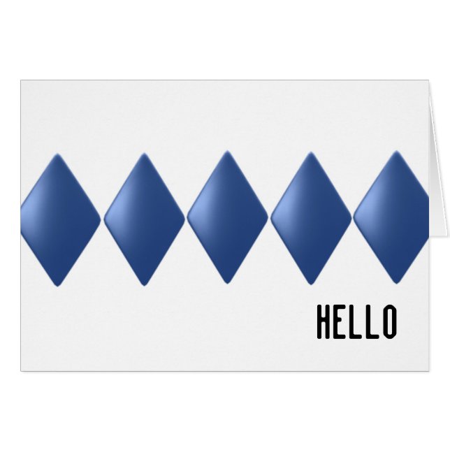 Diamants flottants bleus (Devant Horizontal)