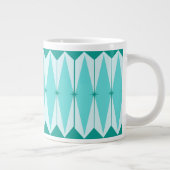Diamants géométriques et Starburts Jumbo Mug (Droite)