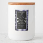 Diamants glamour Noir Bleu Produit Logo Étiquette (Devant)