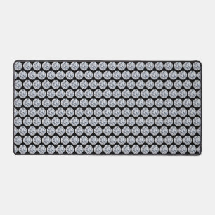 Diamants gris clair abstraits sur fond noir