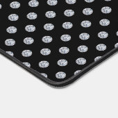 Diamants gris clair abstraits sur fond noir (Coin)