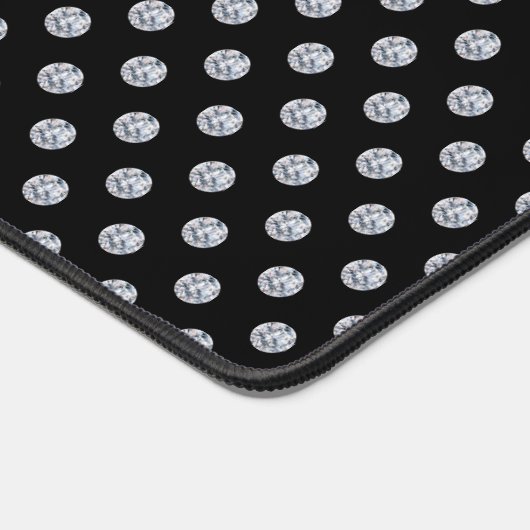 Diamants gris clair Abstraits sur noir (Coin)