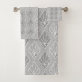 Diamants gris et blanc Motif Art déco (En situation)