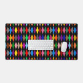 Diamants Harlequin Colorés Design Noir (Clavier et souris)