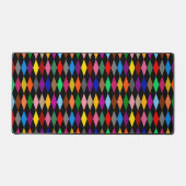 Diamants Harlequin Colorés Design Noir (Recto)