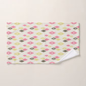 Diamants MCM Atomique Motif Rose, Jaune, Vert (Serviette à main)