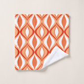 Diamants modernes du milieu du siècle, orange et b (Gant de toilette)