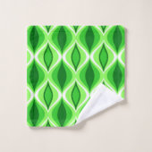 Diamants modernes du milieu du siècle, vert émerau (Gant de toilette)