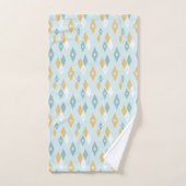 Diamants Motif atomique moderne du milieu du siècl (Serviette à main)