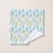 Diamants Motif atomique moderne du milieu du siècl (Gant de toilette)