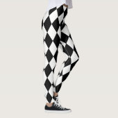 Diamants Noirs Sur Legging Blanc (Droite)