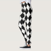 Diamants Noirs Sur Legging Blanc (Gauche)