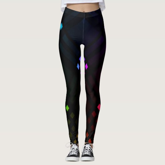 Diamants numériques Leggings tout-sur-impression (Devant)