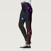 Diamants numériques Leggings tout-sur-impression (Gauche)