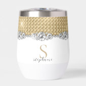 Diamants Or Élégant Monogramme brillant Personnali (Avant)