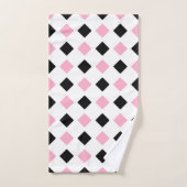 Diamants roses et noirs (Serviette à main)