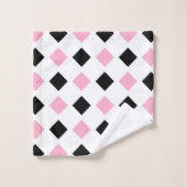 Diamants roses et noirs (Gant de toilette)