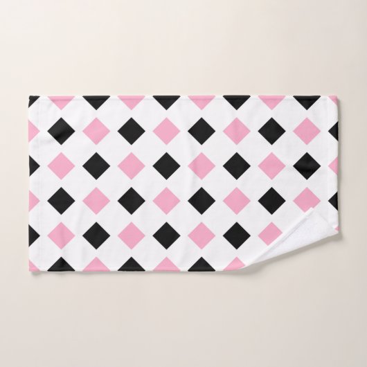 Diamants roses et noirs (Serviette à main)