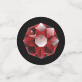 Diamants Strass Rouge Rubis Confettis (Petit recto)