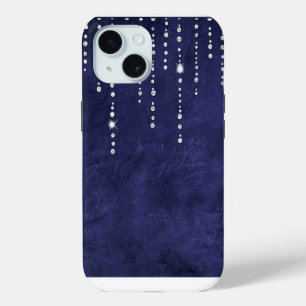 Diamants sur cuir violet