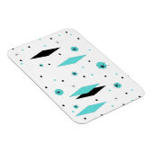 Diamants Turquoise Rétro & Starbursts Flexi Magnet (Côté Droit)