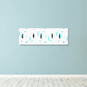 Diamants turquoise rétro & toile de démarrage (Insitu (Plancher de Bois))