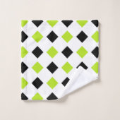 Diamants verts et noirs de chaux (Gant de toilette)