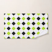 Diamants verts et noirs de chaux (Serviette à main)