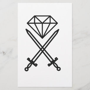 Diamantsnede Briefpapier