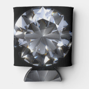 Diamantsteen: zwarte ruimte schittert. blikjeskoeler