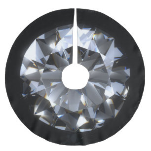 Diamantsteen: zwarte ruimte schittert. kerstboom rok