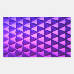 diamantvormgeving mauve paarse lichtgeomet rechthoekige sticker