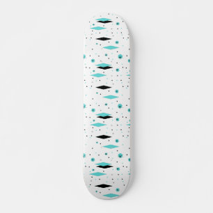 Diamètre Turquoise Rétro & Starburts Skateboard