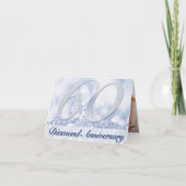 Diamond (60e) Pareltjes Jubileum Uitnodiging (Voorkant)