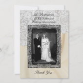 Diamond 60th Wedding Jubileum Bedankkaart (Voorkant)