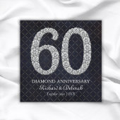 Diamond 60th Wedding Jubileum Groet Kaart
